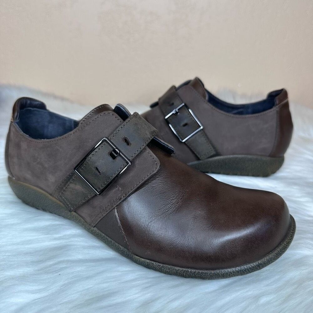 Naot Tane Buckled Leather Slip On Shoe Size 40
